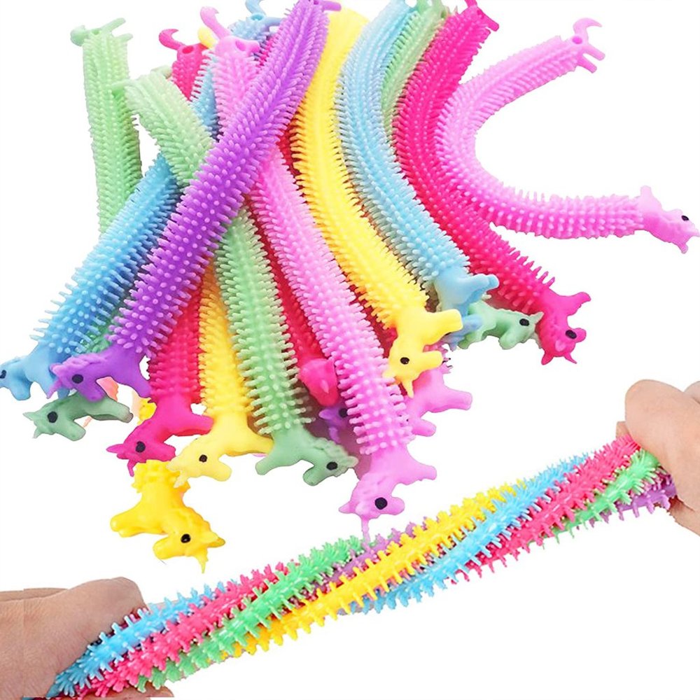 6 Piece Stretchy String Textured Fidget Toys Assorted